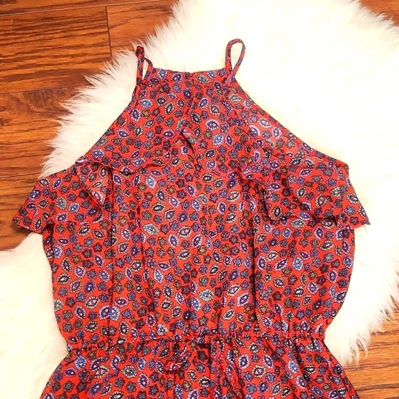 Boutique Boho Chic Red Paisley Sundress - Picture 4 of 6